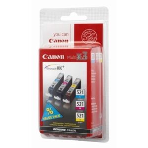 Canon Inktpatroonset CLI-521 C/M/Y (3-pack)