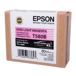 Epson Inktpatroon T580B00 - Vivid Light Magenta (Pro 3880) (origineel)