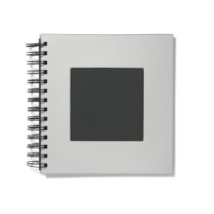 HEMA Fotoboek met spiraal en venster 19x18 zilver