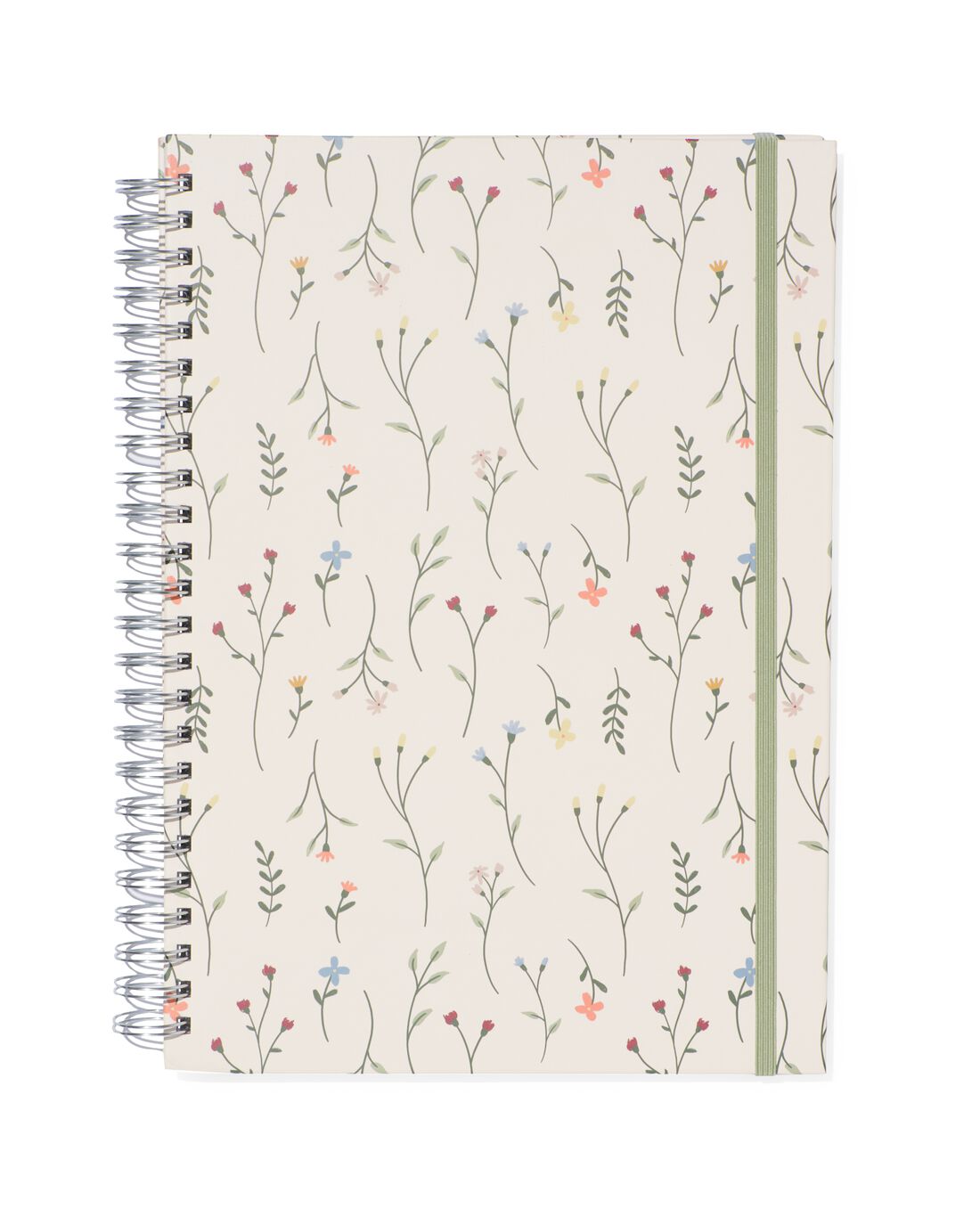 HEMA Fotoboek plakboek met spiraal 32.5x23 bloemen