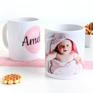 Mok met foto Wit