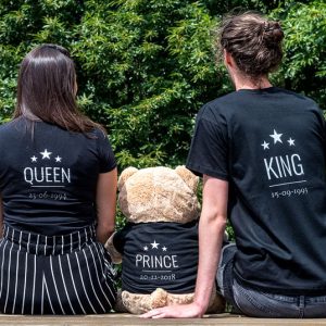 T-shirt kinderen zwart Achterkant 9 - 11 jaar