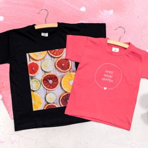 T-shirt kinderen zwart 5 - 6 jaar