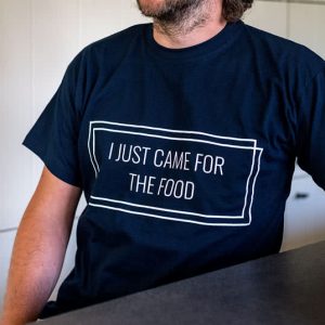 T-shirt mannen donkerblauw Achterkant XXL