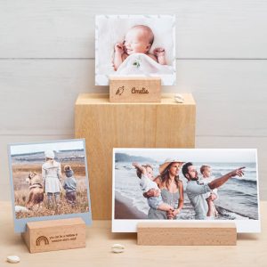 Design fotohouder met foto's staand