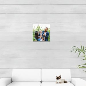 Foto op houten planken 39 x 39 cm