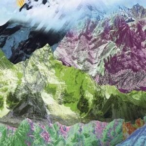 Fotobehang - Mountain Top 100x250cm - Vliesbehang