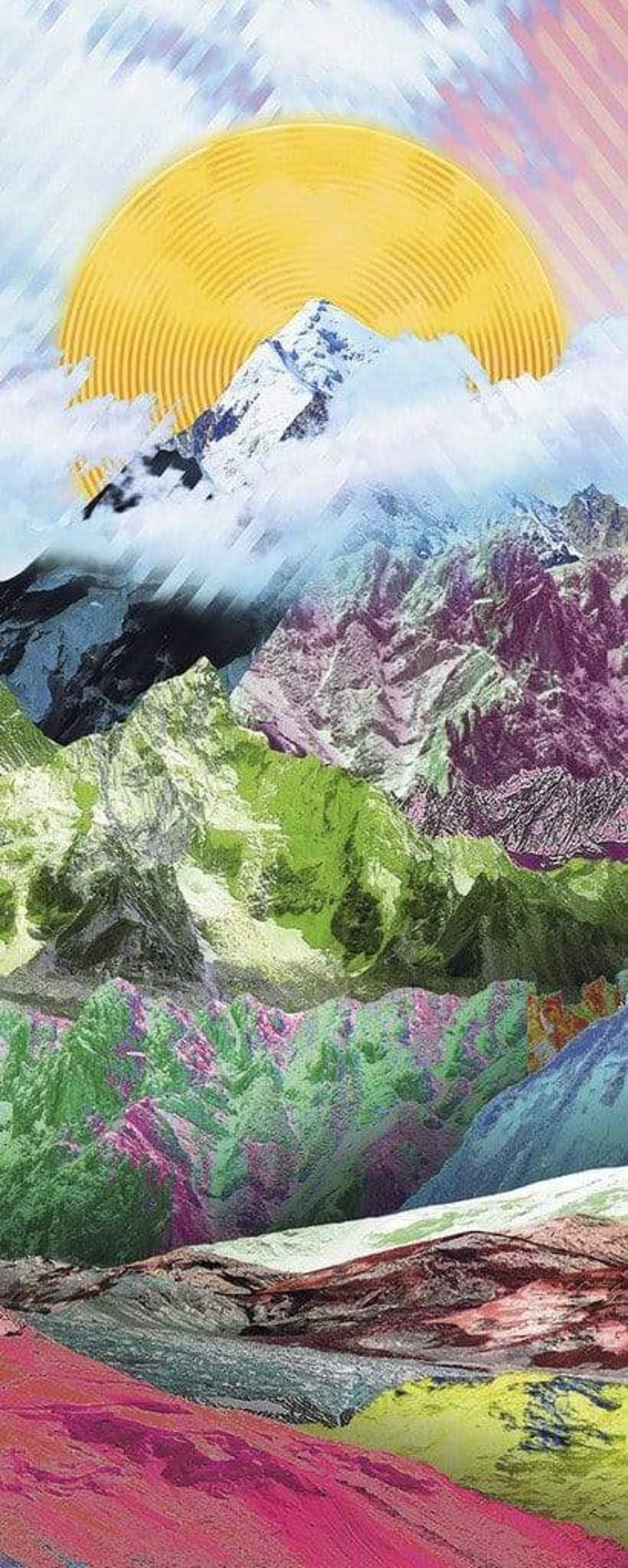 Fotobehang - Mountain Top 100x250cm - Vliesbehang 1 Fotobehang - Mountain Top 100x250cm - Vliesbehang