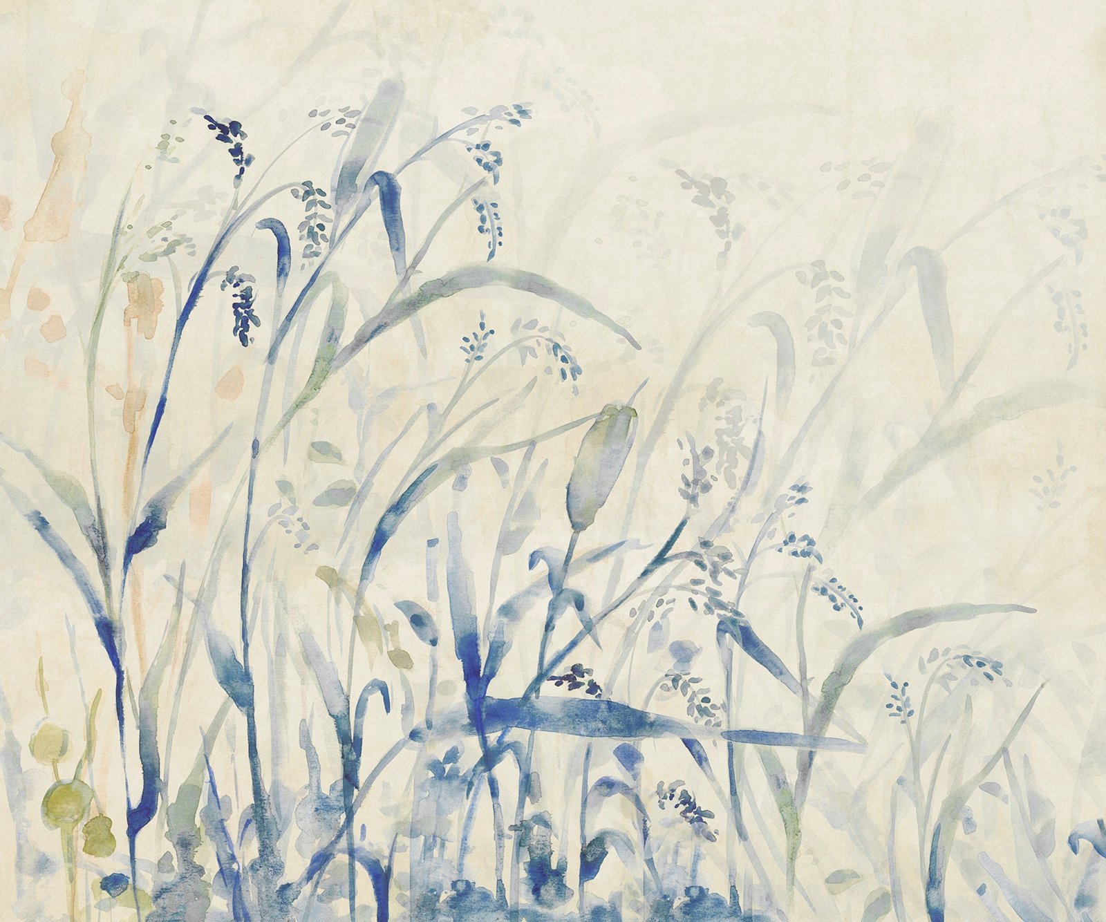 Fotobehang - Aquarel-Field 300x250cm - Vliesbehang 1 Fotobehang - Aquarel-Field 300x250cm - Vliesbehang