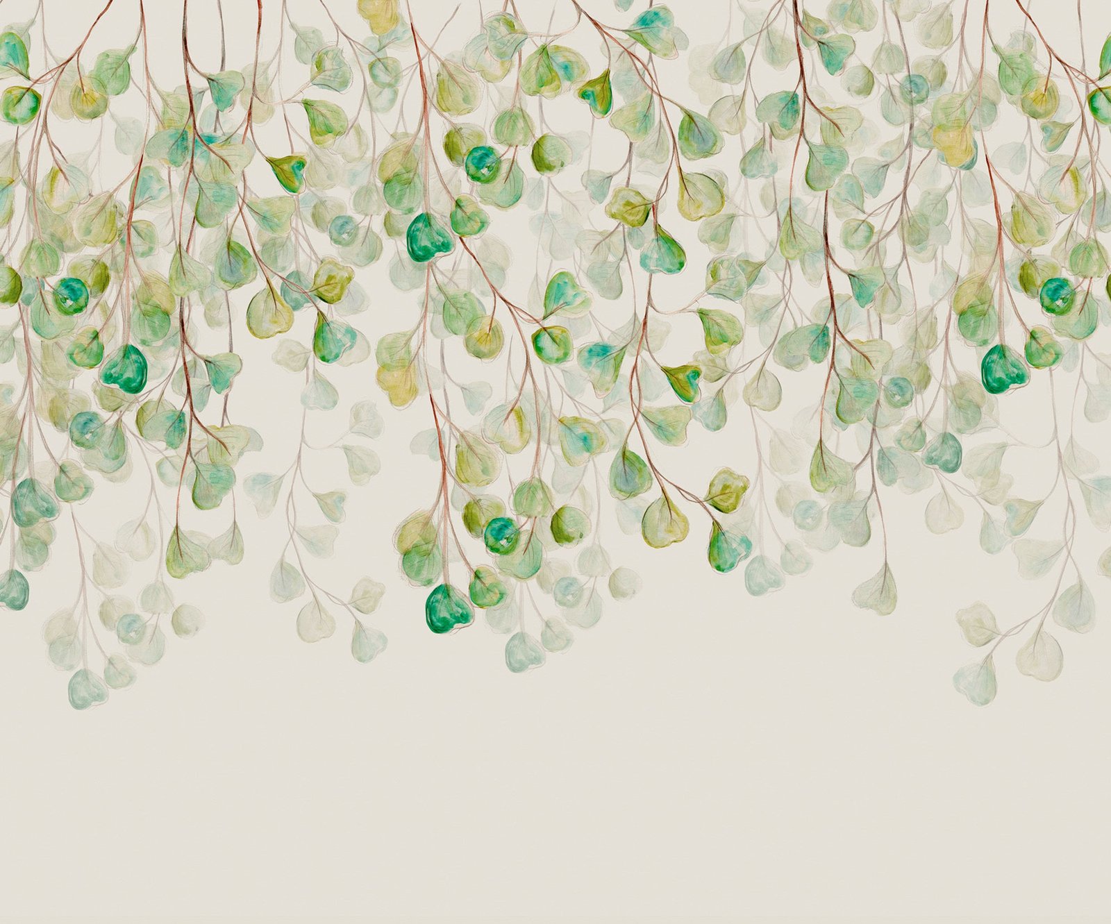 Fotobehang - Douche de Feuilles 300x250cm - Vliesbehang 1 Fotobehang - Douche de Feuilles 300x250cm - Vliesbehang