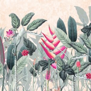 Fotobehang - Soft Jungle 350x250cm - Vliesbehang