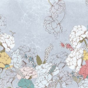 Fotobehang - Planting Peonies 400x250cm - Vliesbehang