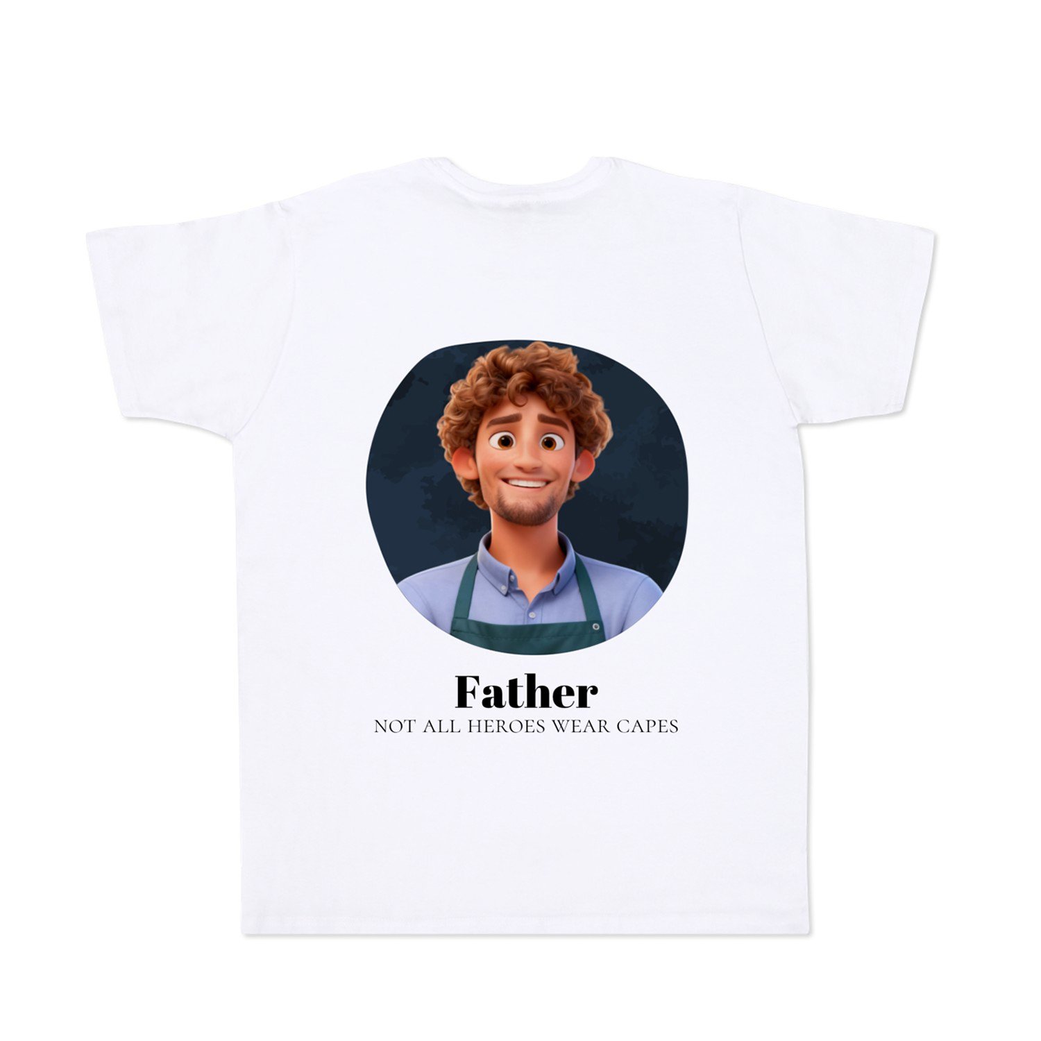 T-shirt met AI wit achterkant S 1 T-shirt met AI wit achterkant S