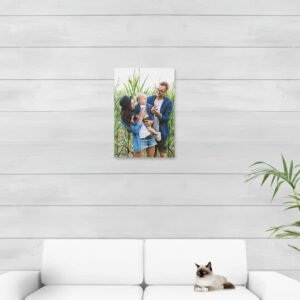 Foto op geborsteld aluminium 40 x 60 cm