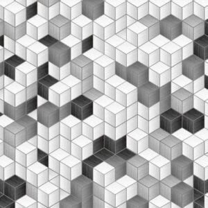 Fotobehang - Cube Blocks 375x250cm - Vliesbehang
