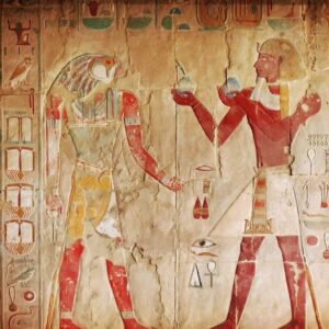 Fotobehang - Egypt Painting 225x250cm - Vliesbehang