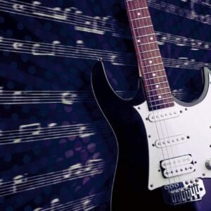 Fotobehang - Electric Guitar 375x250cm - Vliesbehang