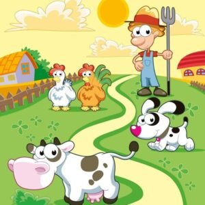 Fotobehang - Farm 225x250cm - Vliesbehang