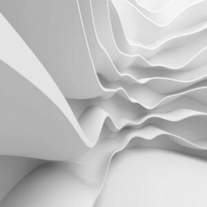 Fotobehang - Futuristic Wave 225x250cm - Vliesbehang
