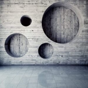Fotobehang - Geometric Background 225x250cm - Vliesbehang