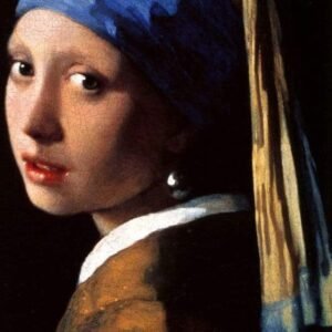 Fotobehang - Girl with Earring 150x250cm - Vliesbehang