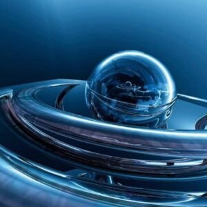 Fotobehang - Glass Sphere 375x250cm - Vliesbehang