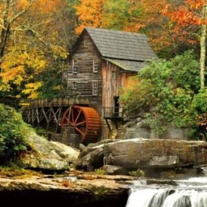 Fotobehang - Grist Mill 150x250cm - Vliesbehang