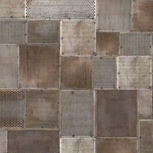 Fotobehang - Grunge Metal 375x250cm - Vliesbehang