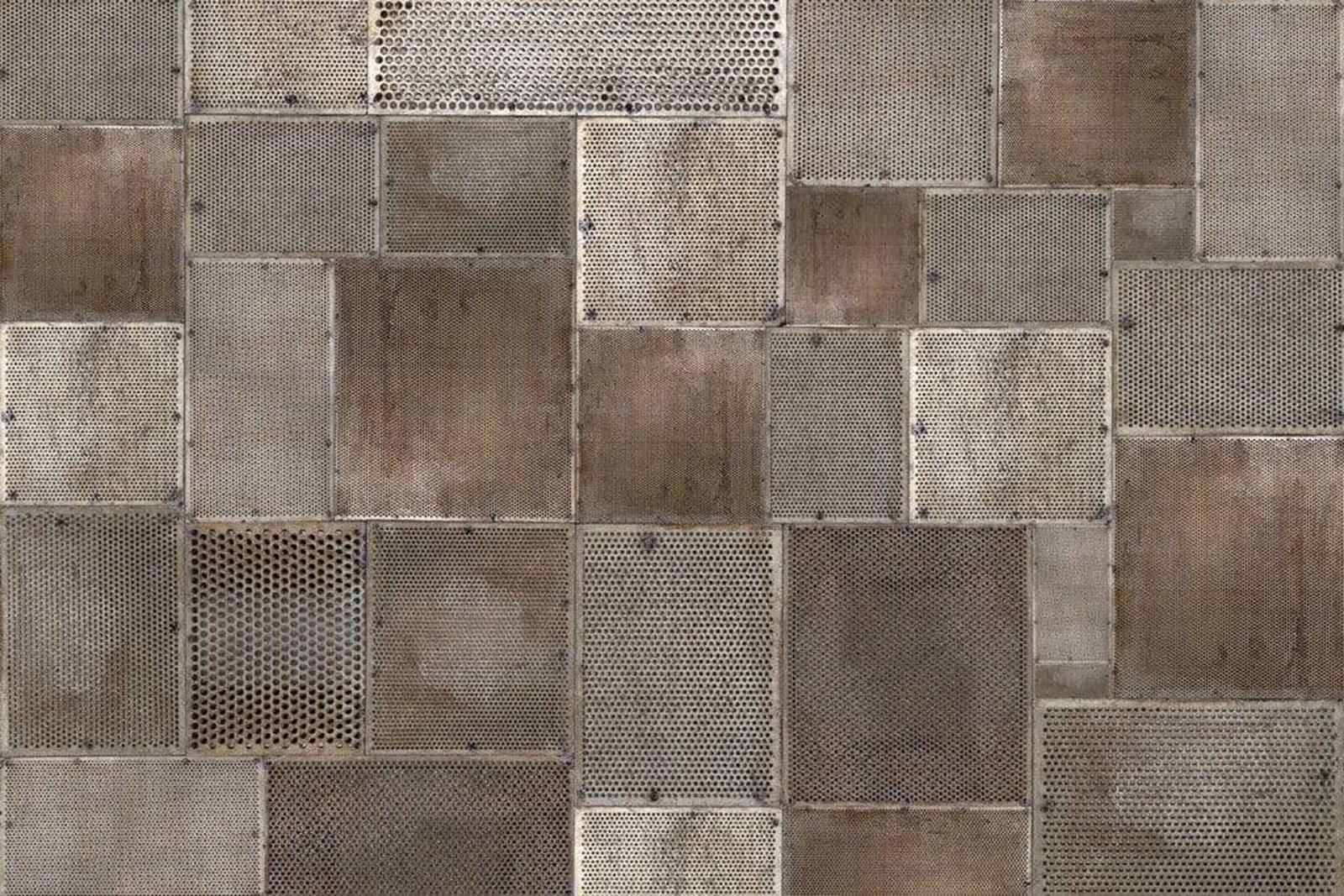 Fotobehang - Grunge Metal 375x250cm - Vliesbehang 1 Fotobehang - Grunge Metal 375x250cm - Vliesbehang