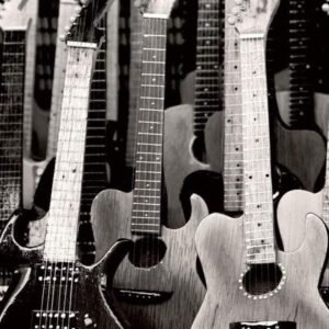 Fotobehang - Guitars Collection 150x250cm - Vliesbehang