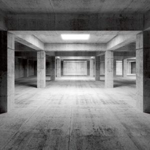 Fotobehang - Industrial Hall 225x250cm - Vliesbehang