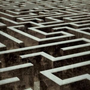 Fotobehang - Labyrinth 375x250cm - Vliesbehang