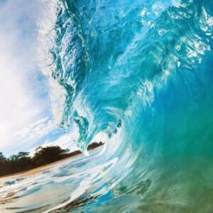 Fotobehang - Ocean Wave 225x250cm - Vliesbehang