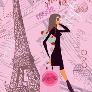Fotobehang - Paris Style 150x250cm - Vliesbehang