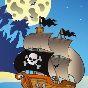 Fotobehang - Pirate Ship 150x250cm - Vliesbehang