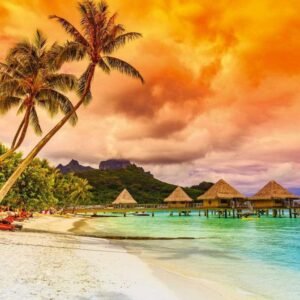 Fotobehang - Polynesia 225x250cm - Vliesbehang