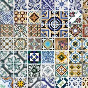 Fotobehang - Portugal Tiles 150x250cm - Vliesbehang