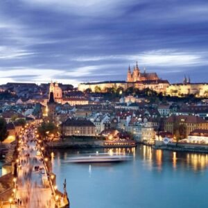 Fotobehang - Prague 225x250cm - Vliesbehang
