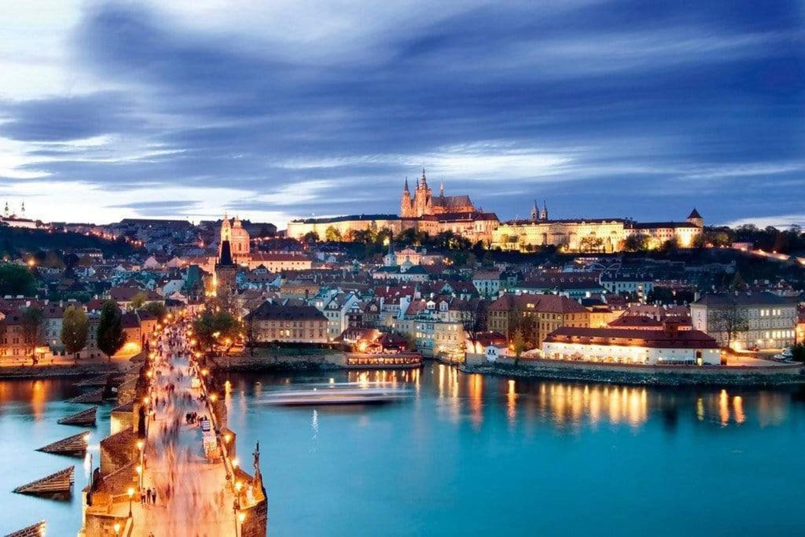 Fotobehang - Prague 375x250cm - Vliesbehang 1 Fotobehang - Prague 375x250cm - Vliesbehang