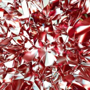 Fotobehang - Red Crystal 225x250cm - Vliesbehang