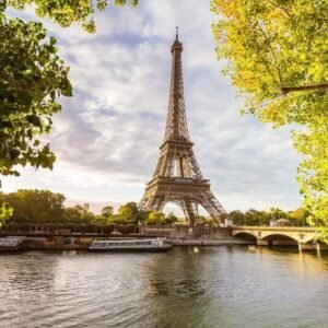 Fotobehang - Siene in Paris 375x250cm - Vliesbehang