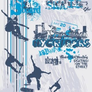 Fotobehang - Skate 225x250cm - Vliesbehang