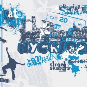 Fotobehang - Skate 375x250cm - Vliesbehang