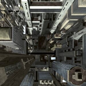 Fotobehang - Skyscrapers 225x250cm - Vliesbehang