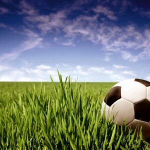 Fotobehang - Soccer Ball 375x250cm - Vliesbehang