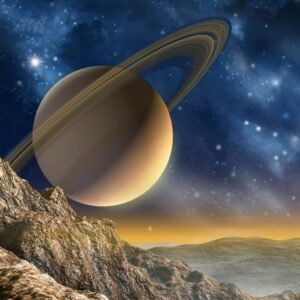 Fotobehang - Spacescape 150x250cm - Vliesbehang