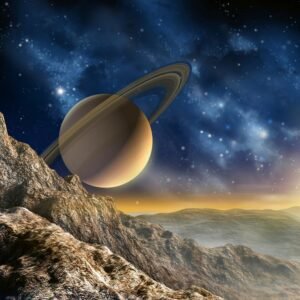 Fotobehang - Spacescape 225x250cm - Vliesbehang