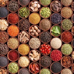 Fotobehang - Spice Bowls 375x250cm - Vliesbehang