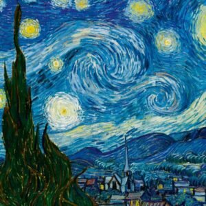 Fotobehang - Starry Night 225x250cm - Vliesbehang