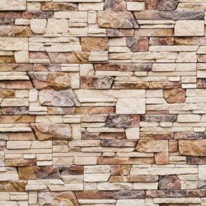 Fotobehang - Stone Wall 225x250cm - Vliesbehang